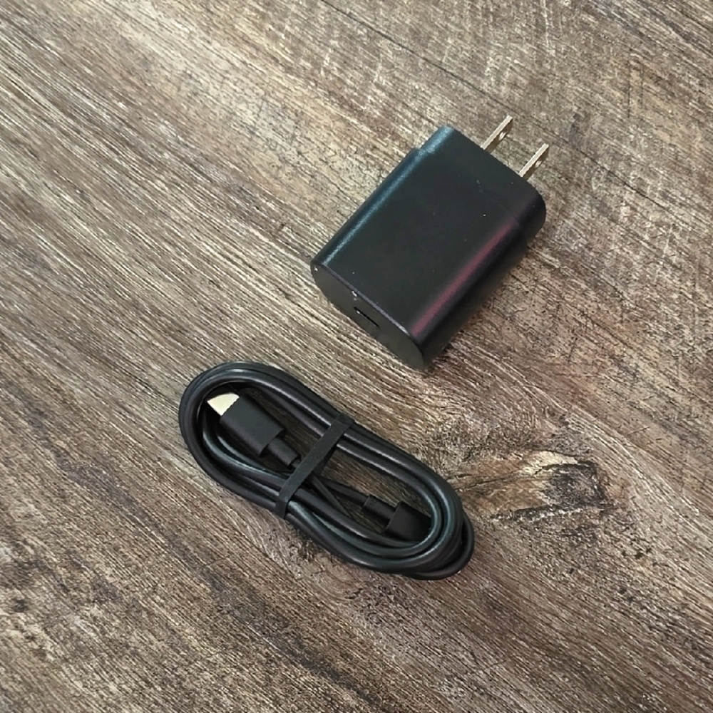 Black Charger and Cable Set